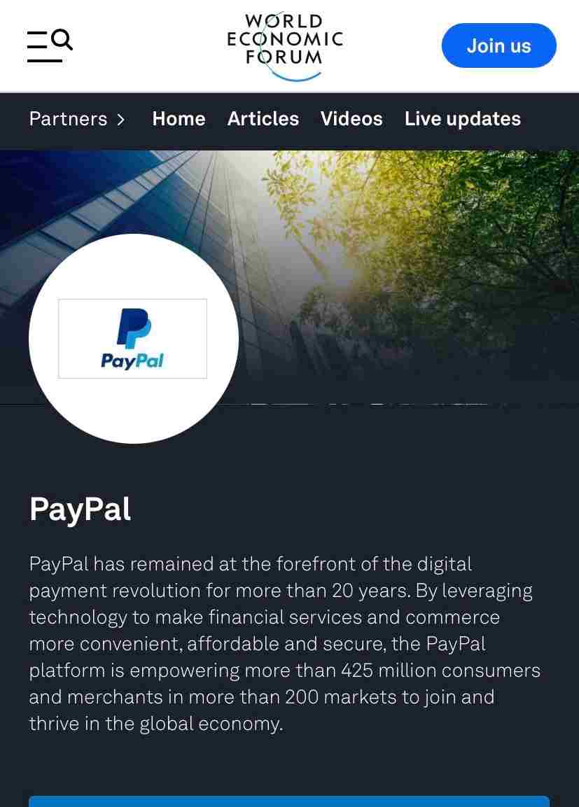 paypal social credit wef